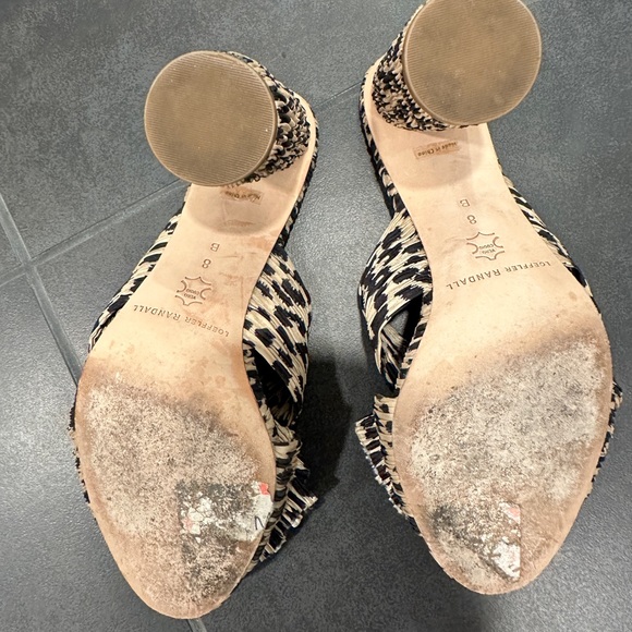 Loeffler Randall penny heel leopard print sz 8 - Picture 5 of 6